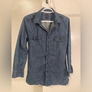 Gap button up denim shirt